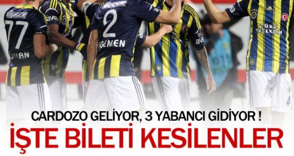 Fenerbahe'de 3 yabancnn bileti kesildi